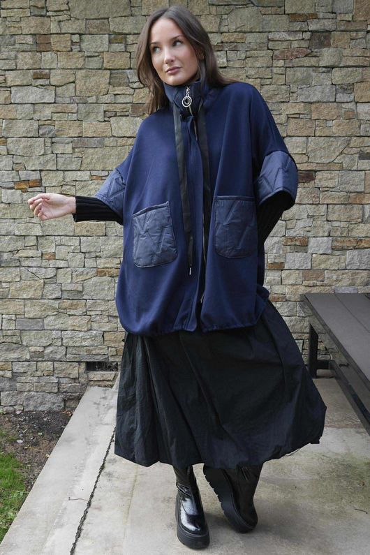 Soft Tech Jersey Puff Jacket Navy /7 =